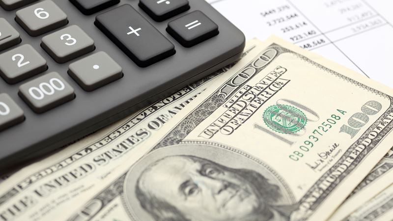 calculator and money