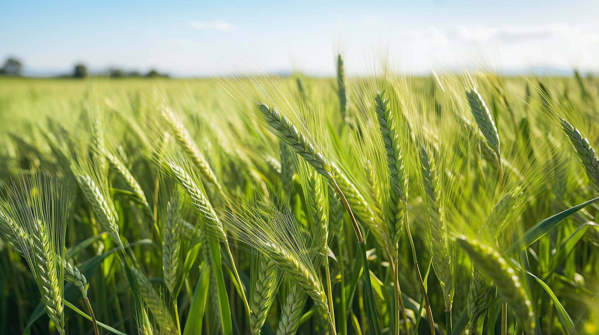 green wheat field